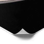 土星小ポスター – 宇宙と天文学の贈り物 ポスター (角)