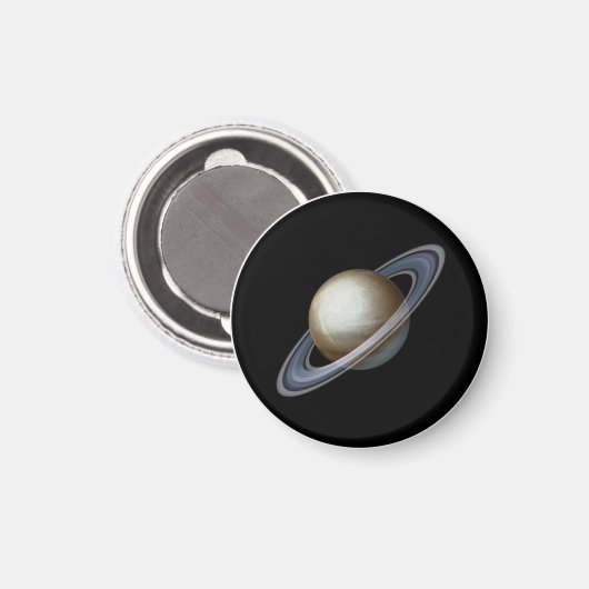 土星惑星マグネット | 1.25インチ |占星術 マグネット (正面/裏面)