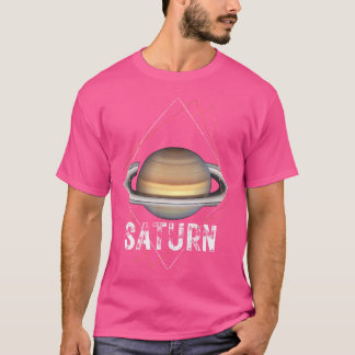 土星惑星系太陽の宇宙天文学 Tシャツ