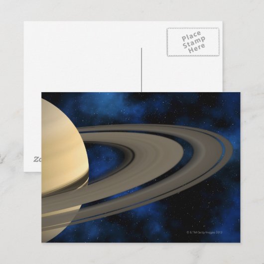 土星惑星2 ポストカード (正面/裏面)