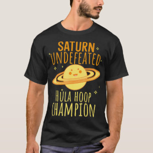 土星打ち負けフラフープチャンピオン天文学Ast Tシャツ