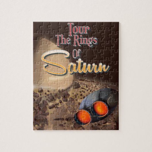 土星旅行のポスターのリングをツアー。 ジグソーパズル (縦)
