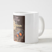 土星旅行のポスターのリングをツアー。 ジャンボコーヒーマグカップ (正面右)