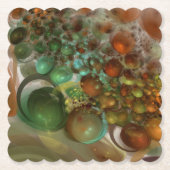 土星膨張 ペーパーコースター (正面)