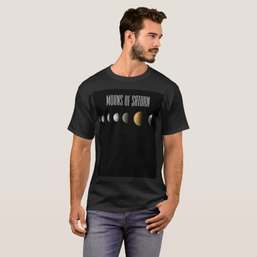 土星衛星 Tシャツ (正面フル)