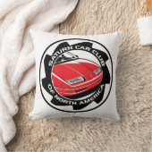 土星車クラブ16インチの正方形の枕 クッション (ブランケット)