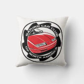 土星車クラブ16インチの正方形の枕 クッション (裏面)