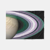 土星 フリースブランケット (正面(横))