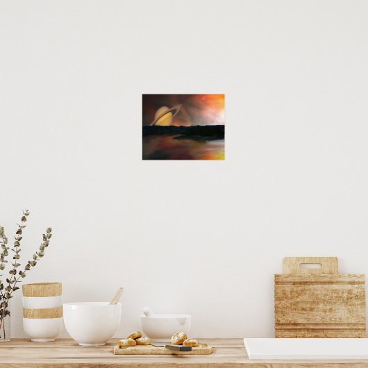 土星 ポスター (キッチン)