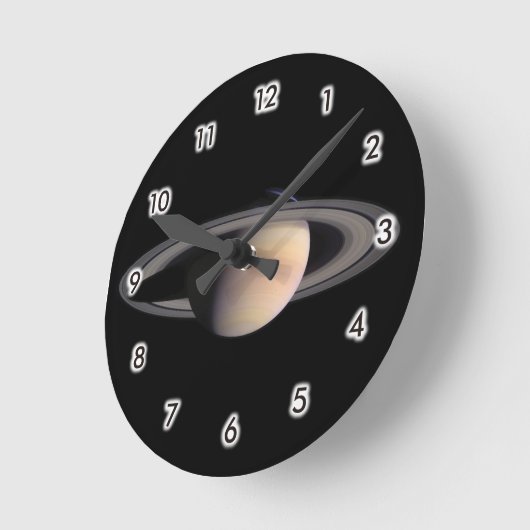土星 ラウンド壁時計 (傾斜)