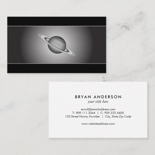 土星-天文学 名刺 (正面/裏面)