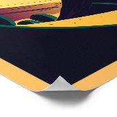 土星、宇宙ポスター ポスター (角)