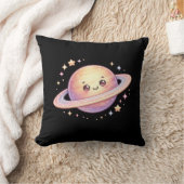 土星 惑星 スペース かわいい クッション 枕 (ブランケット)