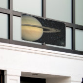 土星 横断幕 (ビルの外側)