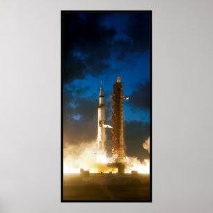 土星IVロケット発射 ポスター