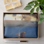 土星Vが月に向かって空に輝くと地球は揺れる 薄葉紙 (ギフト)