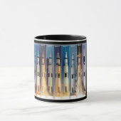 土星Vムーンロケット打ち上げ マグカップ (中央)