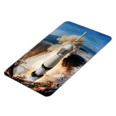 土星Vロケット打ち上げ1969アポロ宇宙船 マグネット (左側)