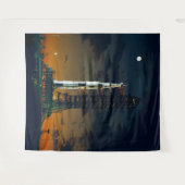 土星V宇宙ロケット打ち上げNASA写真 タペストリー (正面(横))