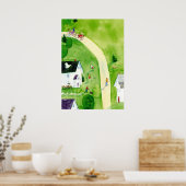 土曜の午後の水彩 ポスター (キッチン)