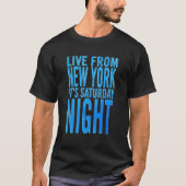 土曜の夜ライブ土曜の夜のフード Tシャツ (正面)