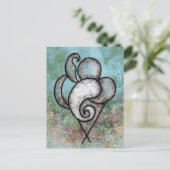 土曜の庭のはがき ポストカード (スタンド正面)