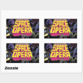 土曜ナイト宇宙オペラステッカー! 長方形シール (シート)