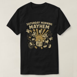 土曜モーニングメイヘム – ヴィンテージ漫画のカオス Tシャツ