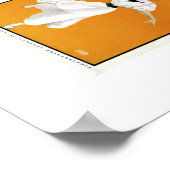 土曜夕べポストヴィンテージテニス女性 ポスター (角)