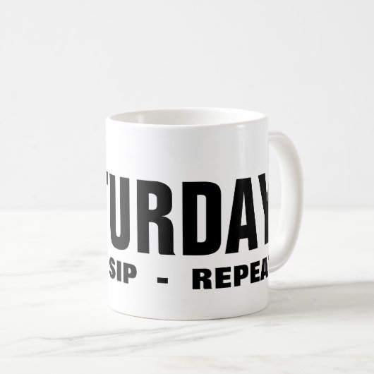 土曜日のコーヒーマグ コーヒーマグカップ (正面右)