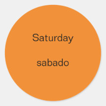土曜日のサバド英語からステッカースペインのへ