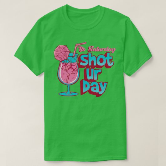 土曜日の土曜日の土曜日 Tシャツ (デザイン正面)