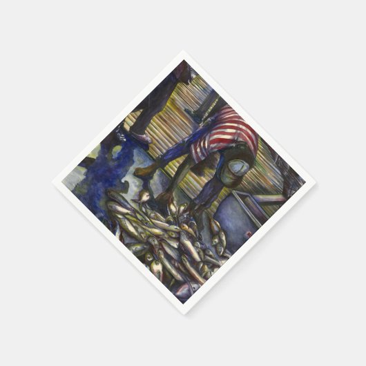 土曜日の恵みハーバーアイランド スタンダードカクテルナプキン (角)