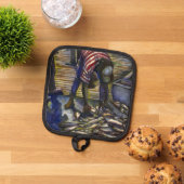 土曜日の恵みハーバーアイランド 鍋敷き (トップダウン)