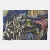 土曜日の恵み、ハーバ島、バハマ キッチンタオル (横)