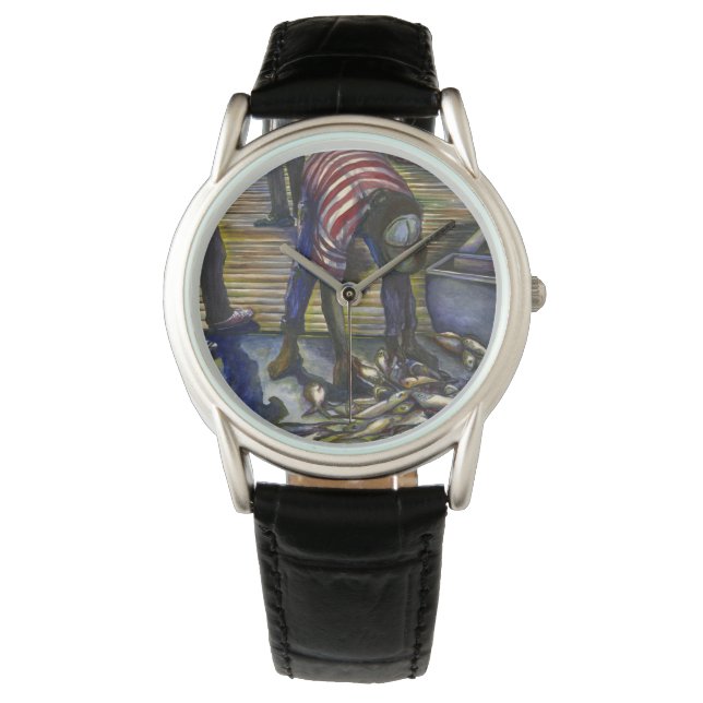 土曜日の恵み，バハマのハーバー島 腕時計 (正面)