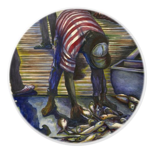 土曜日の恵み、港島、バハマ セラミックノブ (正面)