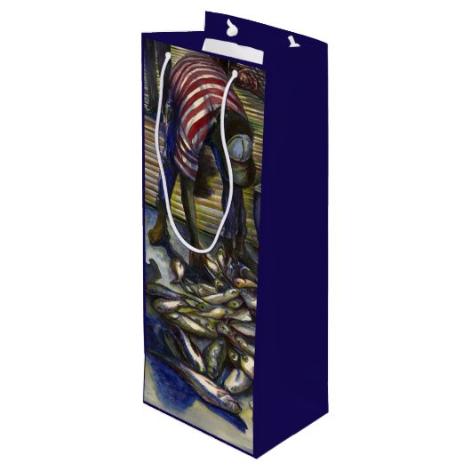 土曜日の恵み、港島、バハマ ワインギフトバッグ (裏面アングル)