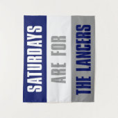 土曜日はロングウッド大学のランサーズ用 タペストリー (正面)