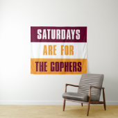 土曜日はThe Gophers, Minnessotaのために タペストリー (インサイチュ(横))