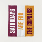 土曜日はThe Gophers, Minnessotaのために タペストリー (正面)