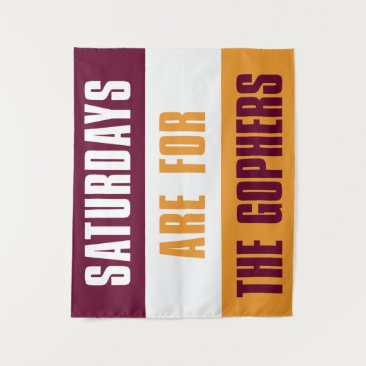 土曜日はThe Gophers, Minnessotaのために タペストリー (正面)
