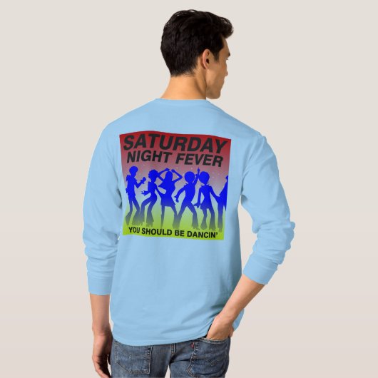 土曜日夜熱 Tシャツ (裏面フル)