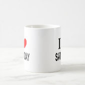土曜日大好き!土曜日最高!土曜日大好き! コーヒーマグカップ (中央)