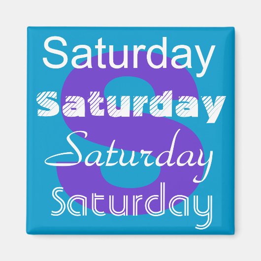 土曜日磁石 マグネット (正面)