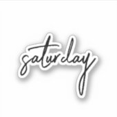 土曜日,審美的スクラップ10代のブックシール シール (正面)