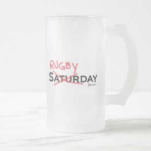 土曜日X Rugbyday フロストグラスビールジョッキ