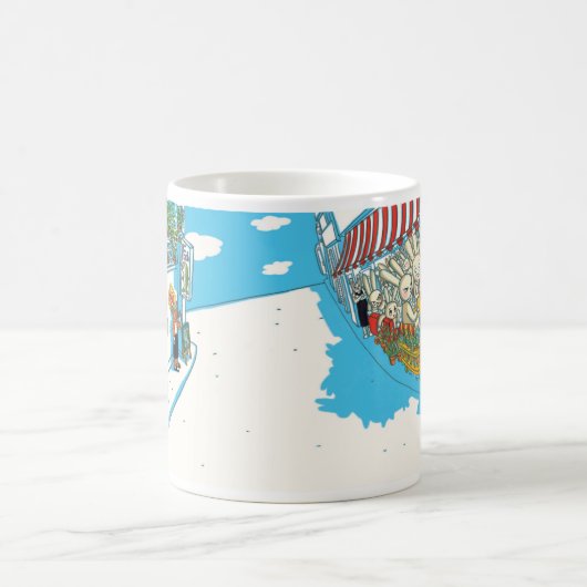 土木と那美の散歩 コーヒーマグカップ (中央)