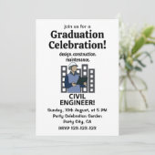 土木エンジニアの設計と建設 土木エンジニア 招待状 (スタンド正面)