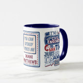 土木工おもしろい士は常に正しい マグカップ (正面右)